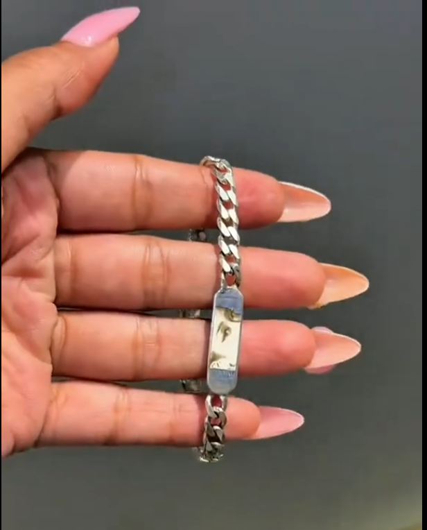 Custom onyx Bracelet Eyes on Back