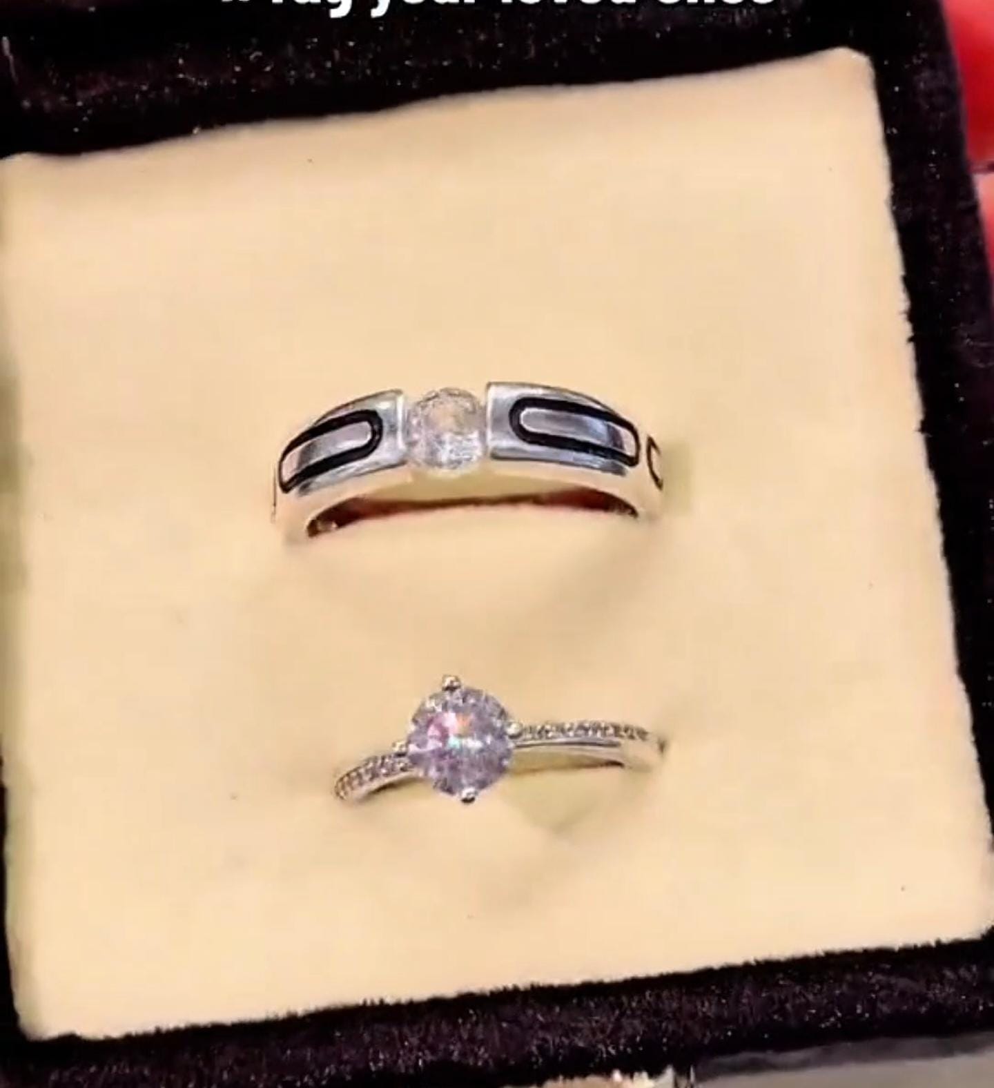 Custom Name Couple Rings